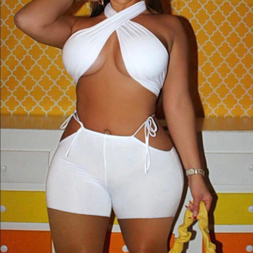 Diamond Emily white set